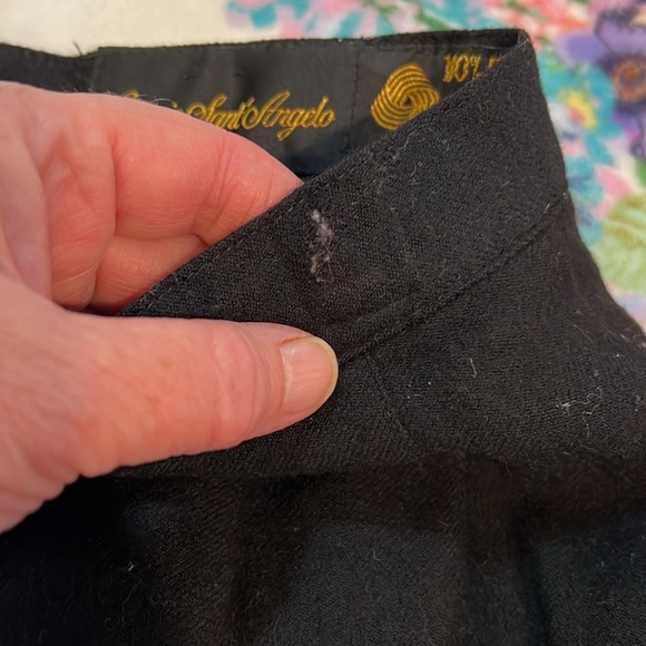 GORGIO SANT ANGELO short wool skirt vintage size 8 - Picture 6 of 6